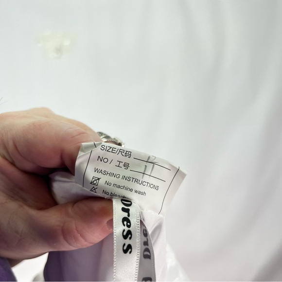 Women’s White Lace with Sheer Sleeveless Dress Sz 12 - Picture 5 of 7